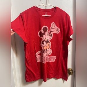 Women’s Disney Store Mickey Mouse Red XL T-shirt With Tags